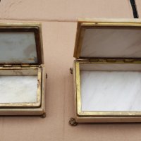 Мраморна кутия за бижута 2 бр, снимка 3 - Антикварни и старинни предмети - 39511835