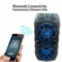 Преносима Bluetooth тонколонка KTS-1062 2x5W с FM радио и МP3, снимка 2 - Bluetooth тонколони - 30653554