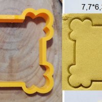 Рамка с Ъгли пластмасов резец форма фондан тесто бисквитки, снимка 1 - Форми - 30025166