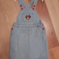 Нов детски дънков сукман Disney -Minnie Mouse, снимка 1 - Детски рокли и поли - 37254567