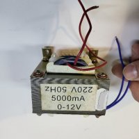 Трансформатор, захранване 12 волта - 5 ампера, снимка 1 - Друга електроника - 39561645