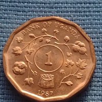 Монета 1 шилинг 1987г. Уганда рядка за КОЛЕКЦИОНЕРИ 41176, снимка 2 - Нумизматика и бонистика - 42788991