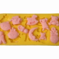 деца бебешки луна силиконов молд форма фондан декор украса торта мъфини, снимка 3 - Форми - 37322826