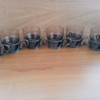 Руски метални стакани  подстакани , снимка 11 - Антикварни и старинни предмети - 30467496