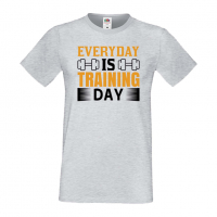 Мъжка тениска Everyday Is Training Day Фитнес.спорт,Щанги,Тренировки,Спортуване,Gym., снимка 1 - Тениски - 36506980
