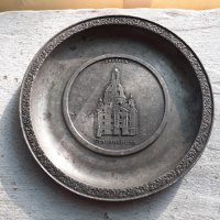 Калаена чиния за стена Essingen 95% Stauien Zinn, снимка 1 - Антикварни и старинни предмети - 34273133