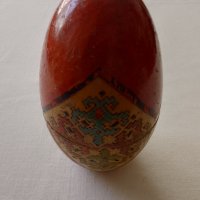 19 век дървено руско яйце ръчно рисувано, снимка 3 - Колекции - 42447513
