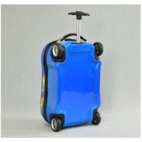 Детски куфар от поликарбон релефен с формата на кола 12000, снимка 3 - Куфари - 29638490