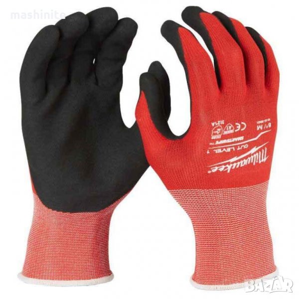 Потопени в нитрил ръкавици с ниво на защита от срязване XL/10 - Milwaukee, снимка 1