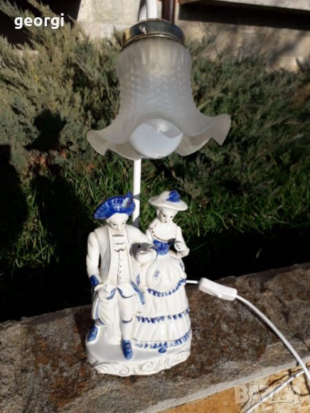 Ретро порцеланова нощна лампа , снимка 1