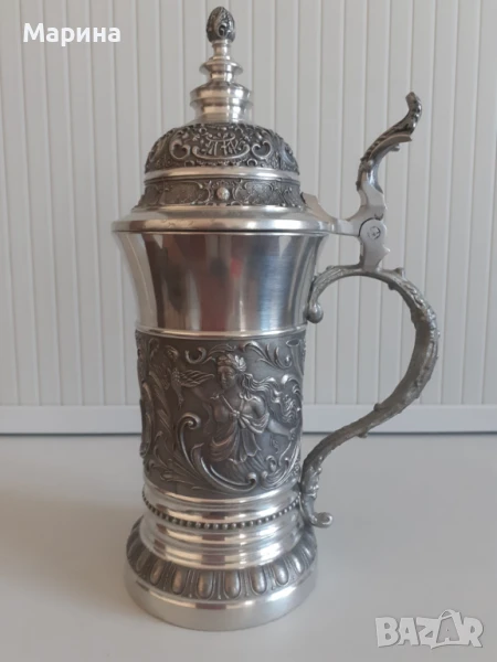 Халба за бира от калай, 500 мл,  Antik*Vintage #77, снимка 1