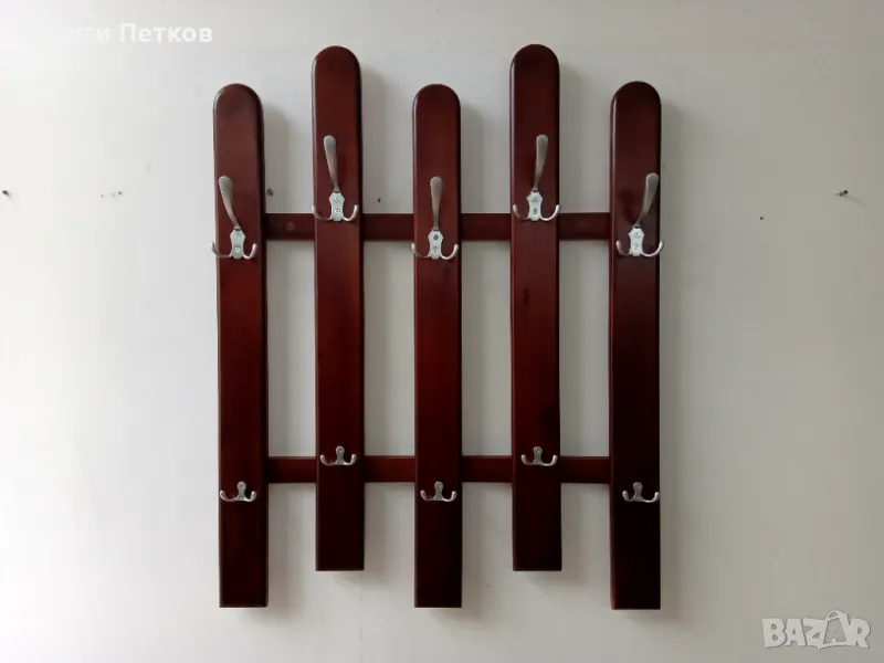 Закачалка петорна,масив/чам., снимка 1