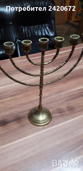 Еврейски  свещник-Менора, снимка 1