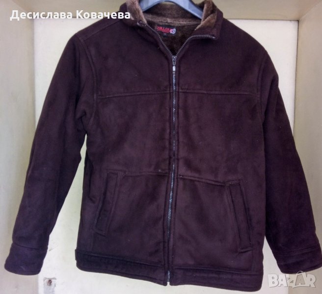 Кафяво велурено яке!, снимка 1