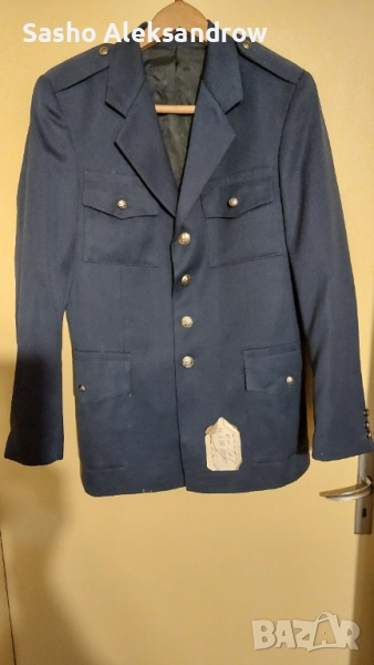 Ретро тъмно синьо сако ПОЛИЦИЯ 1993 г., снимка 1