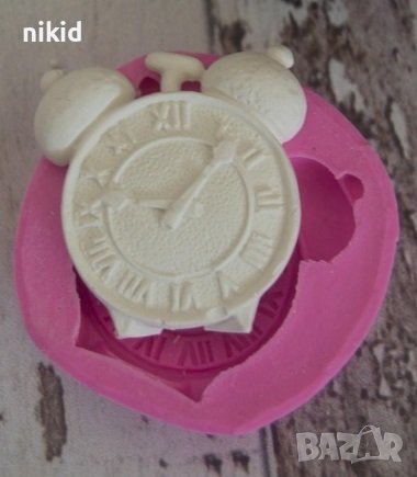 Часовник Будилник силиконов молд форма калъп фондан гипс декор, снимка 1