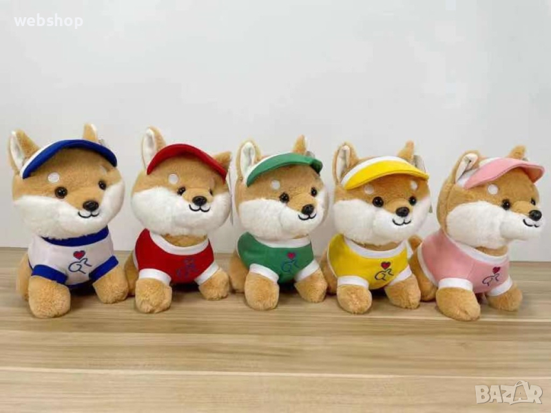 Детска Плюшена Играчка Кученце с Шапка и риза , 30 см, снимка 1