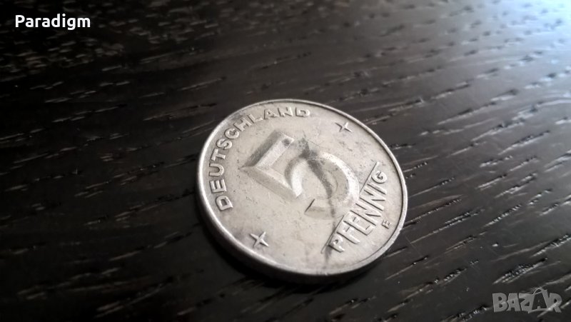 Монета - Германия - 5 пфенига | 1953г.; серия Е, снимка 1