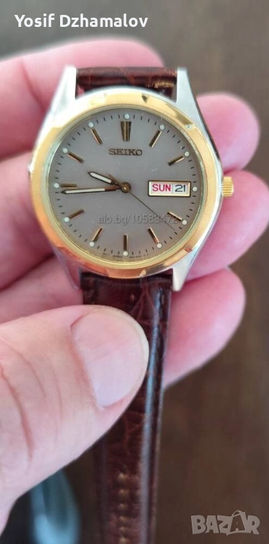 Оригинален мъжки винтидж часовник Seiko 7N43-8199, снимка 1