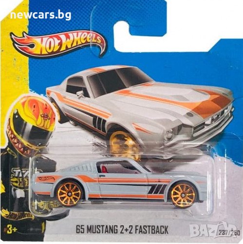 Колекционерска количка 65 Mustang 2+2 Fastback hot wheels, снимка 1