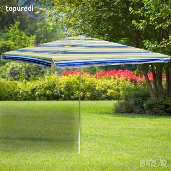 ГОЛЯМ КВАДРАТЕН ГРАДИНСКИ ЧАДЪР 260 СМ, снимка 1