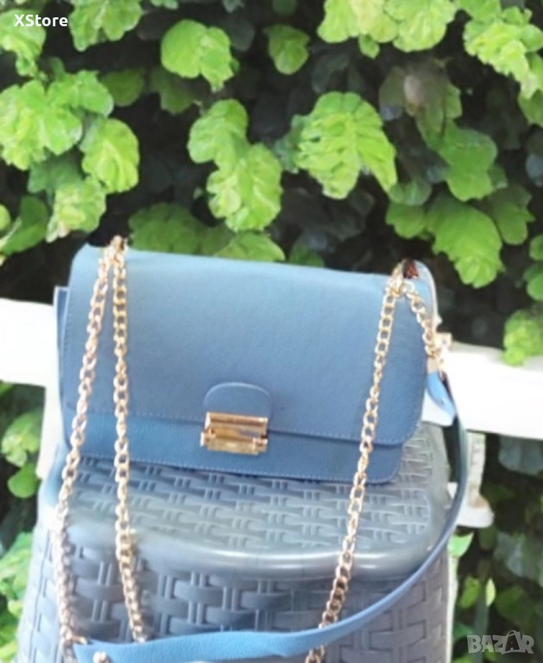 Малка дамска кожена чанта за през рамо. Предлага се в 8 цвята, снимка 1