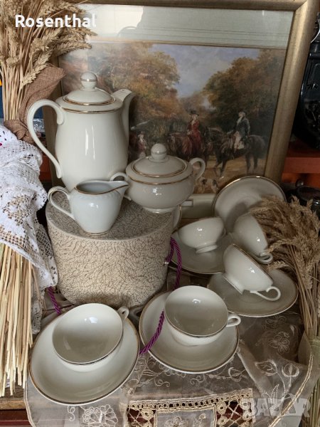 Винтидж сервиз за чай/капучино Стар чешки порцелан, снимка 1