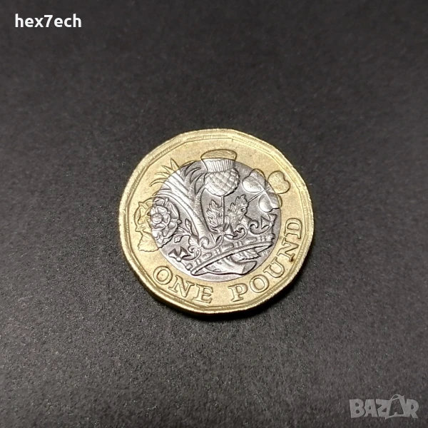 ❤️ ⭐ Великобритания 2017 1 паунд ⭐ ❤️, снимка 1