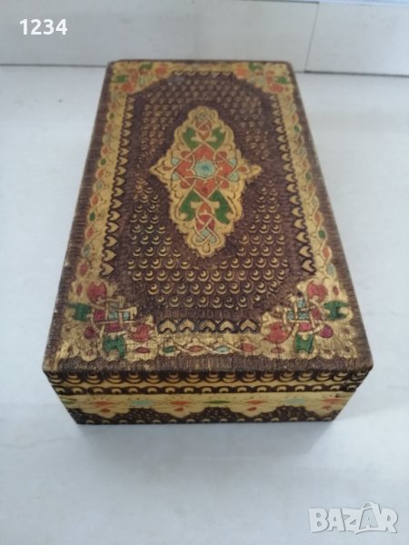 Дървена кутия 22 х 12 h 6 см. , снимка 1