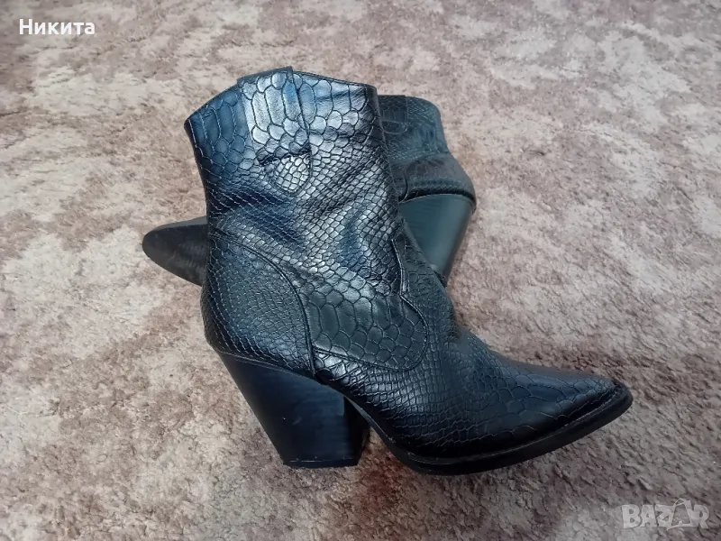 Каубойски боти 36 номер-крокодилска кожа, снимка 1