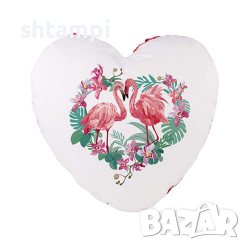 Възглавничка Сърце С Пайети И Щампа По Ваш Дизайн,Възглавница със снимка,Изненада,Рожден Ден.Празник, снимка 1