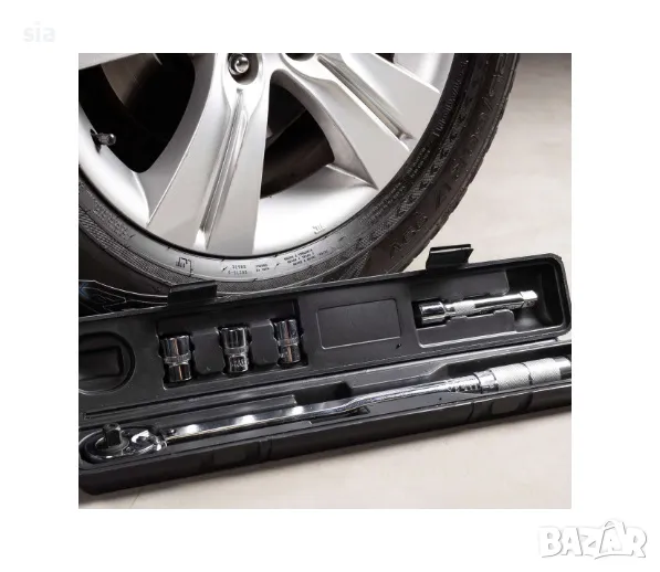 Динамометричен ключ, 40-210 Nm, с вложки 17/19/21 mm, снимка 1