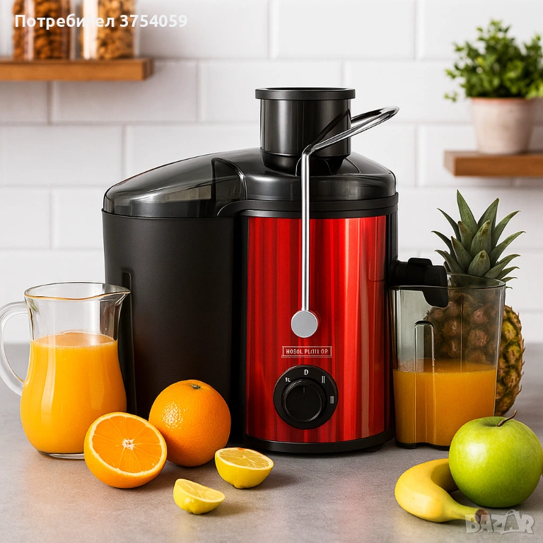 Сокоизстисквачка Royalty Line PJ-19001, 700W, 2 скорости+Pulse, 0.450 ml, Система против капене, снимка 1