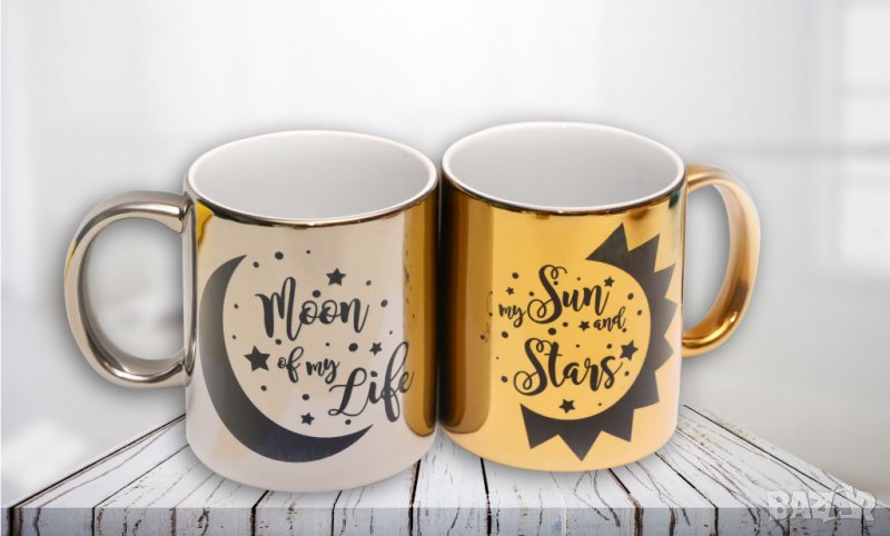 Комплект чаши за влюбени златна и сребърна Игра на тронове, снимка 1