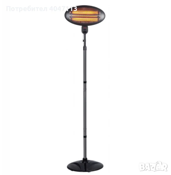 Кварцова печка, стояща 2000W, снимка 1