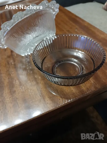 Стъклени купички Ретро - релефни, снимка 1