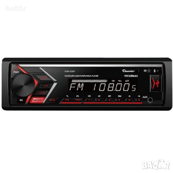 Авто Радио Player Thunder TUSB-311BT, Bluetooth, FM радио, RDS, USB, SD карта, Падащ панел, 4x45W, снимка 1