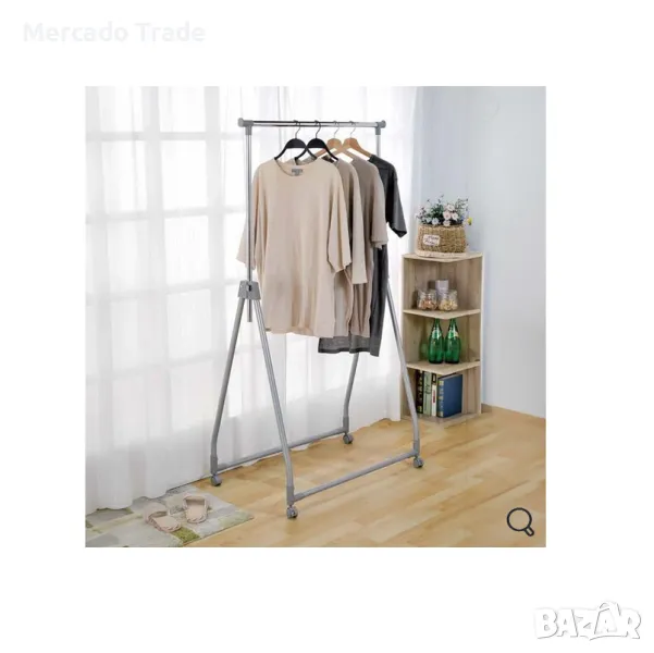 Декоративен щендер Mercado Trade, За дрехи, Регулируем, Сив, снимка 1