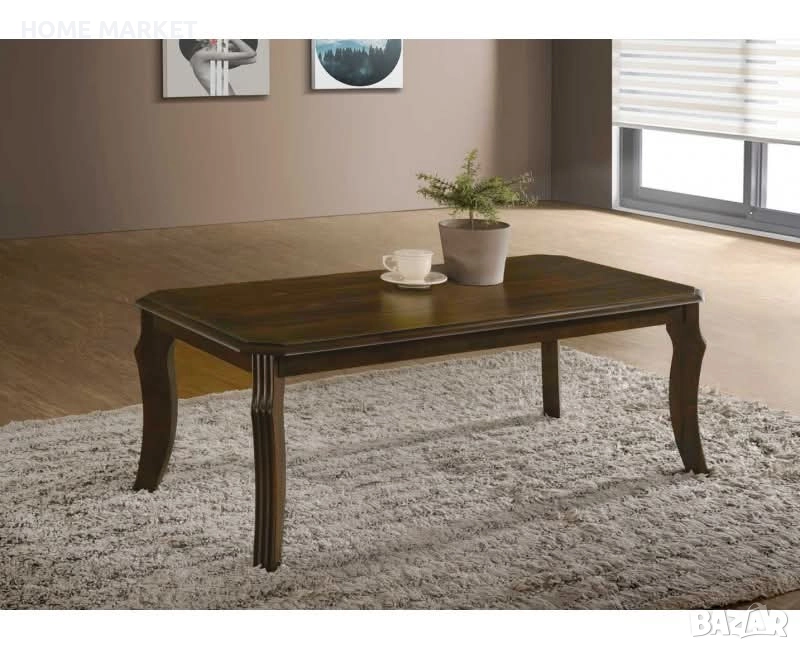 Холна маса RONDA орех  Материал - МДФ/масив   Цвят - орех   Височина (см) - 45   , снимка 1