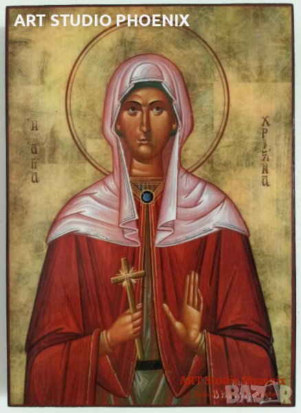 Икона на Света Христина icona Sveta Hristina, снимка 1