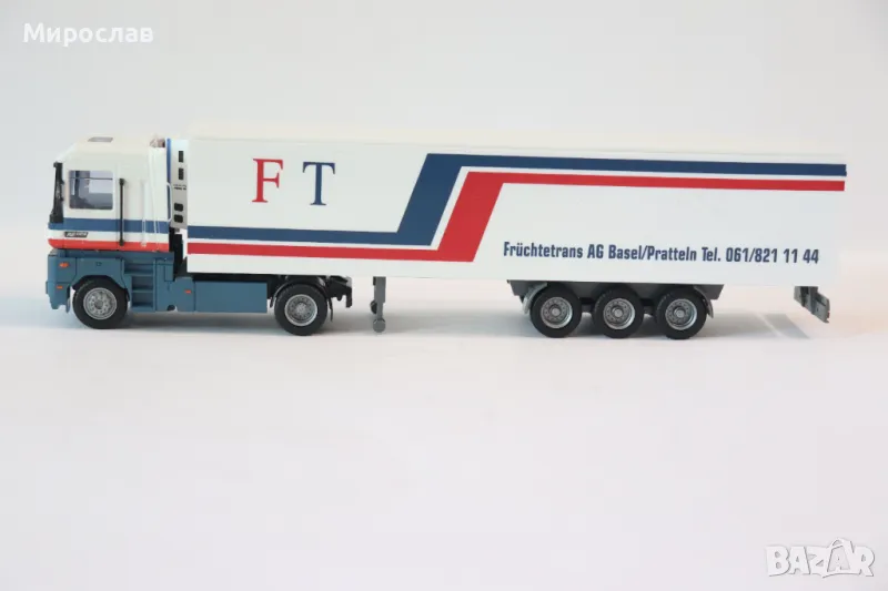 AMW 1:87 H0 RENAULT MAGNUM КАМИОН ТИР МОДЕЛ КОЛИЧКА, снимка 1