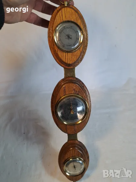 немска домашна метеорологична станция термометър барометър и влагомер     18/2, снимка 1