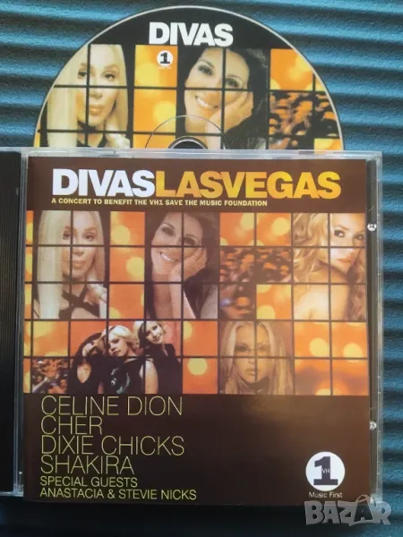 Divas Las Vegas - Celine Dion, Cher, Shakira - матричен диск музика, снимка 1