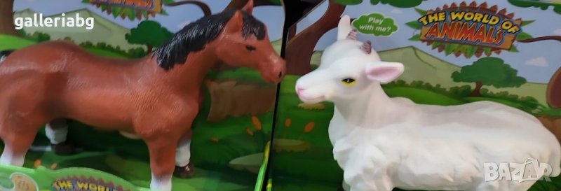 Гумени животни: кон и коза, снимка 1