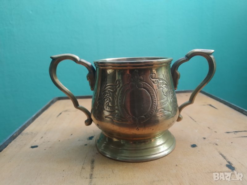 бронзов съд,захарница, снимка 1