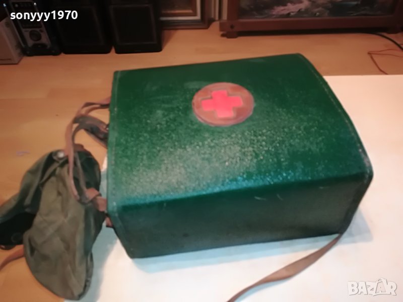 АНТИКА СТАРА КОЖЕНА ЧАНТА-МЕДИК 0502231628, снимка 1