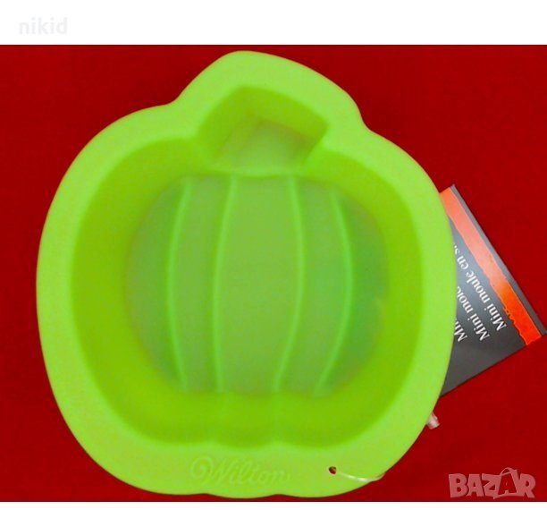 Тиква Средна кексова форма силиконов молд форма кексче мъфин гипс  wilton  , снимка 1