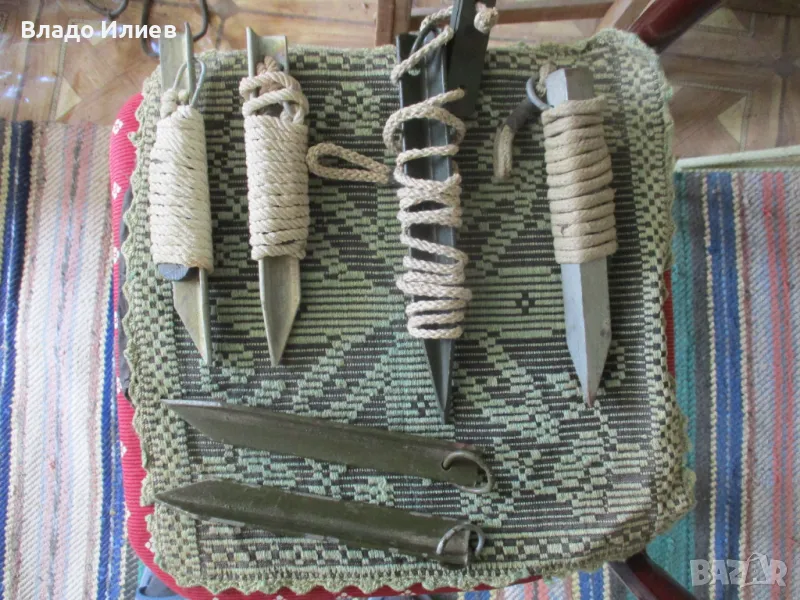 Колчета  7 броя  и рейки 5 броя за палатка нови военни неупотребявани, снимка 1