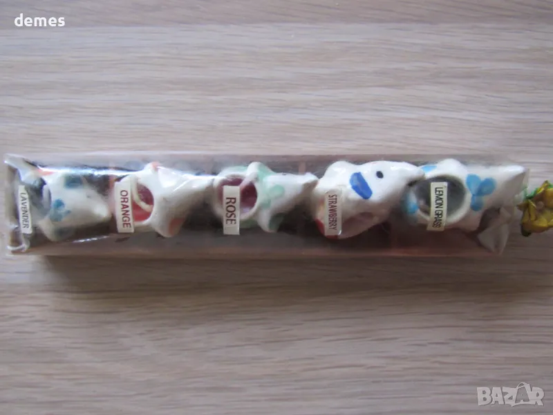 5 броя ароматизирани малки свещи, Индия , снимка 1