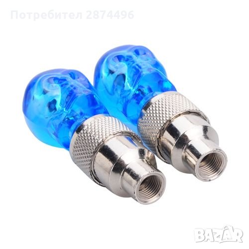 Светещи капачки за вентили черепи, снимка 1